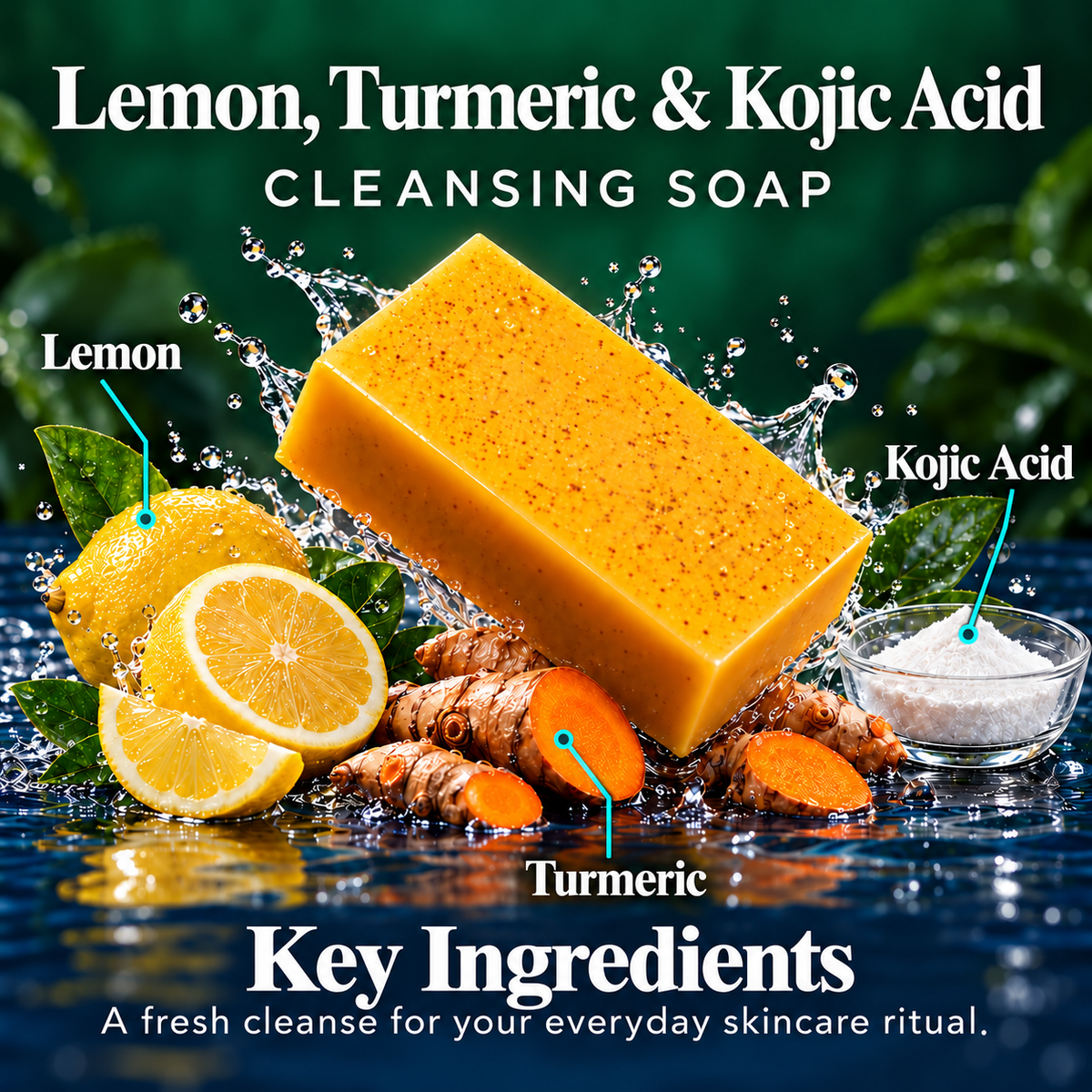 Lemon, Turmeric ＆Kojic acid Soap